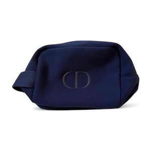 DIOR Beauty Navy Blue Neoprene Toiletry Travel Pouch